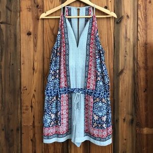 Multi colored romper shorts